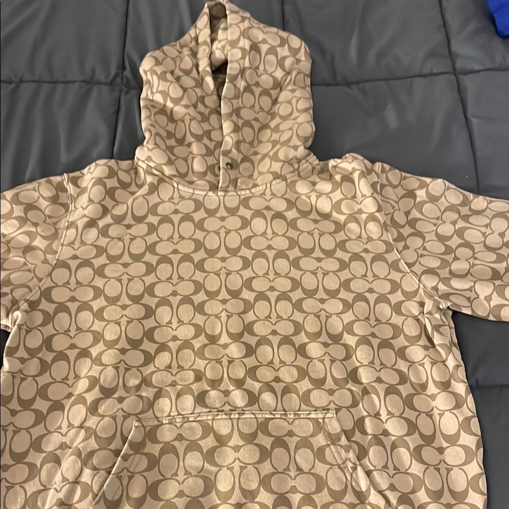 Men’s Coach Patterned Hoodie size Large